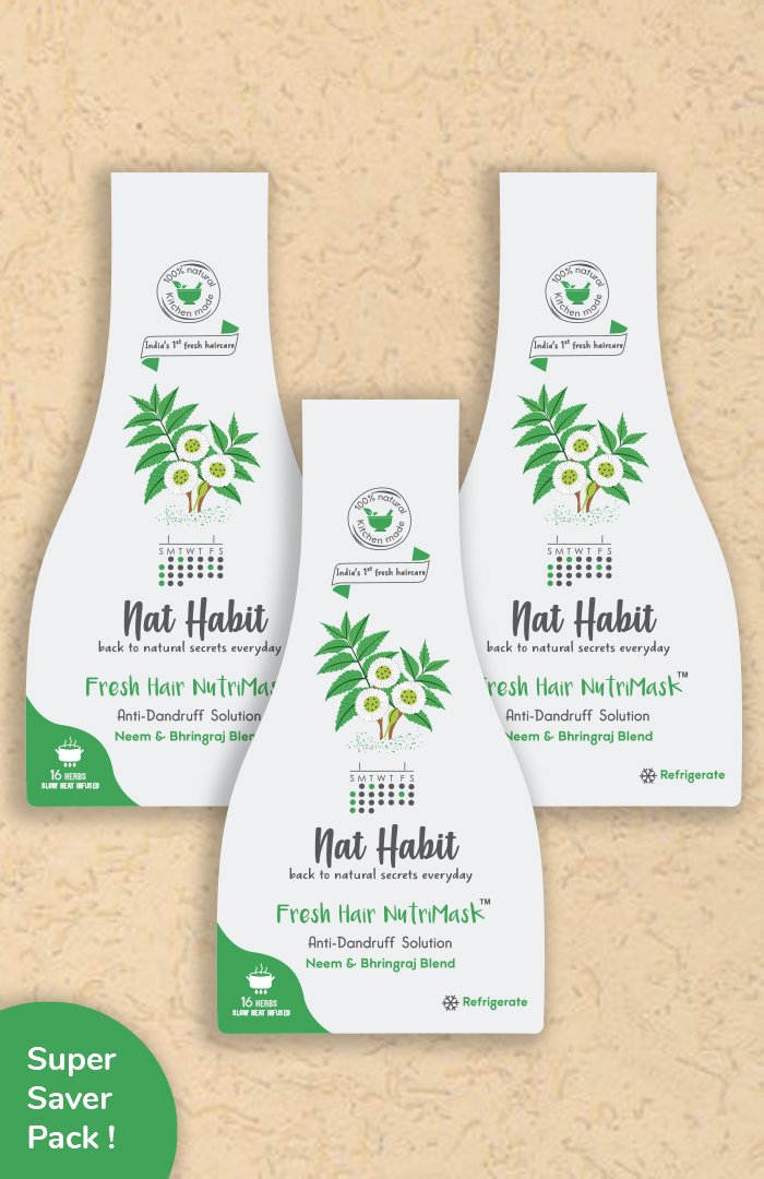 Neem & Bhringraj Blend NutriMask <br><i>for Dandruff Control</i>