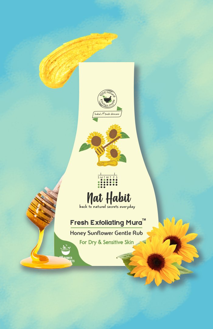 Honey Sunflower Exfoliating Mura <br><i>for Dry & Sensitive Skin</i>