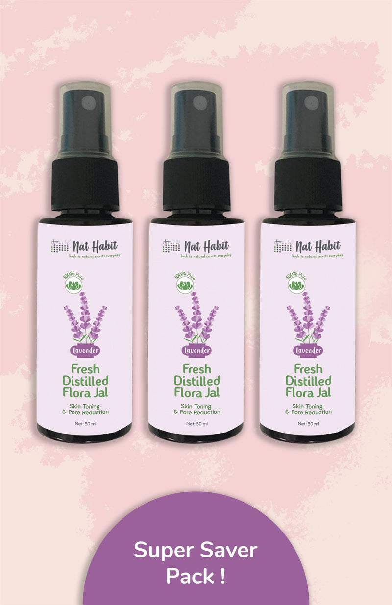 Pure Lavender Flora Jal (Now 100ml) <br><i>for Toning & Pore Reduction</i>