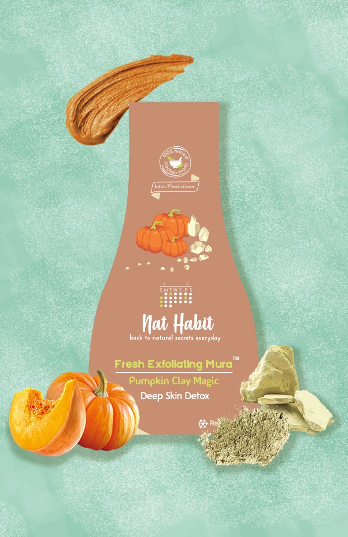 Pumpkin Clay Exfoliating Mura <br><i>Deep Skin Detox</i>