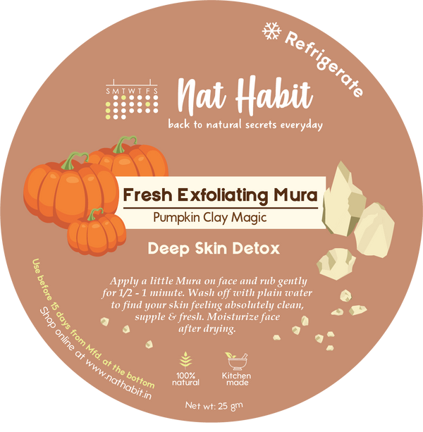 Pumpkin Clay Exfoliating Mura <br><i>Deep Skin Detox</i>