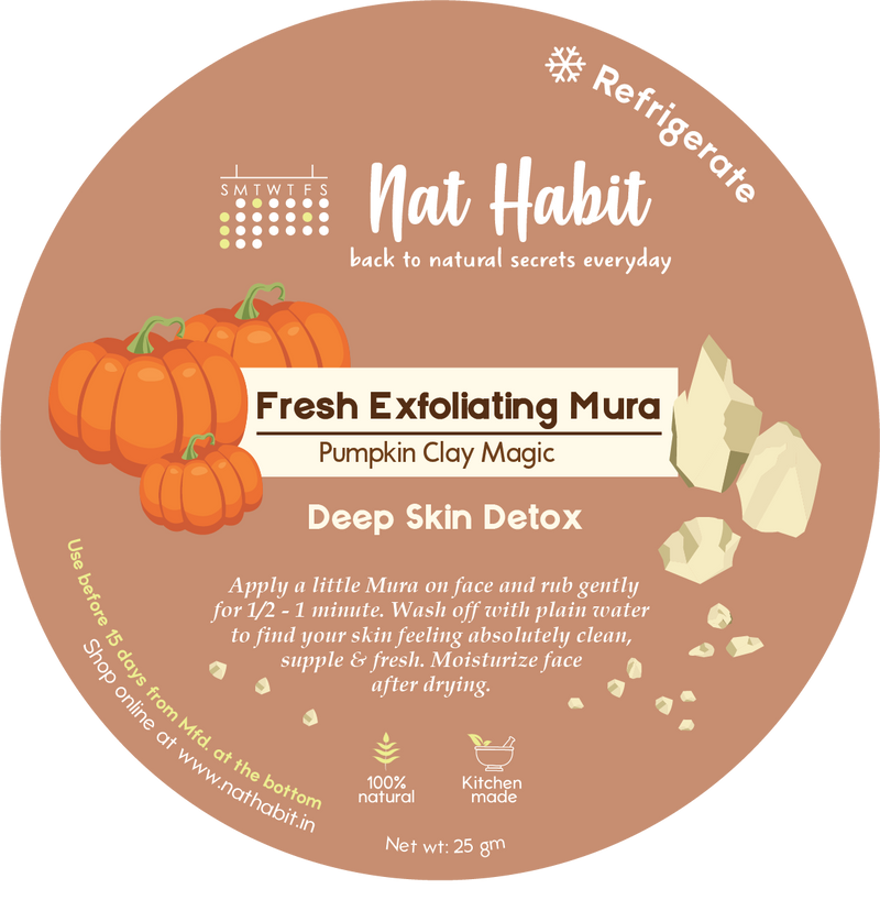 Pumpkin Clay Exfoliating Mura <br><i>Deep Skin Detox</i>