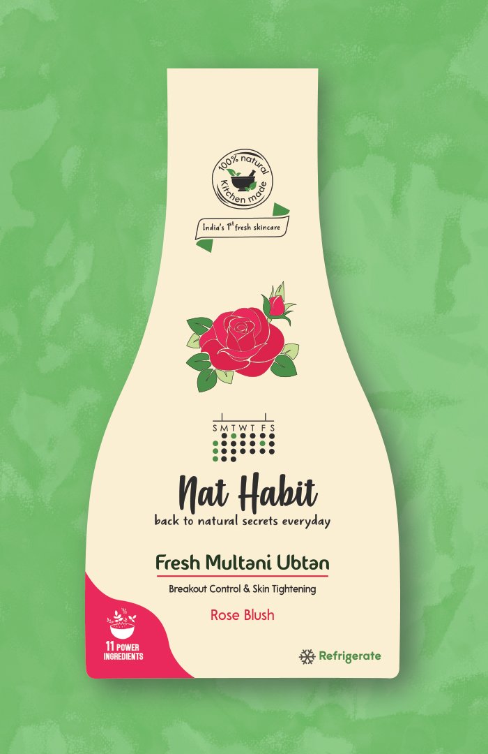 Rose Blush Multani Ubtan <br><i>for Breakout Control & Skin Tightening</i>