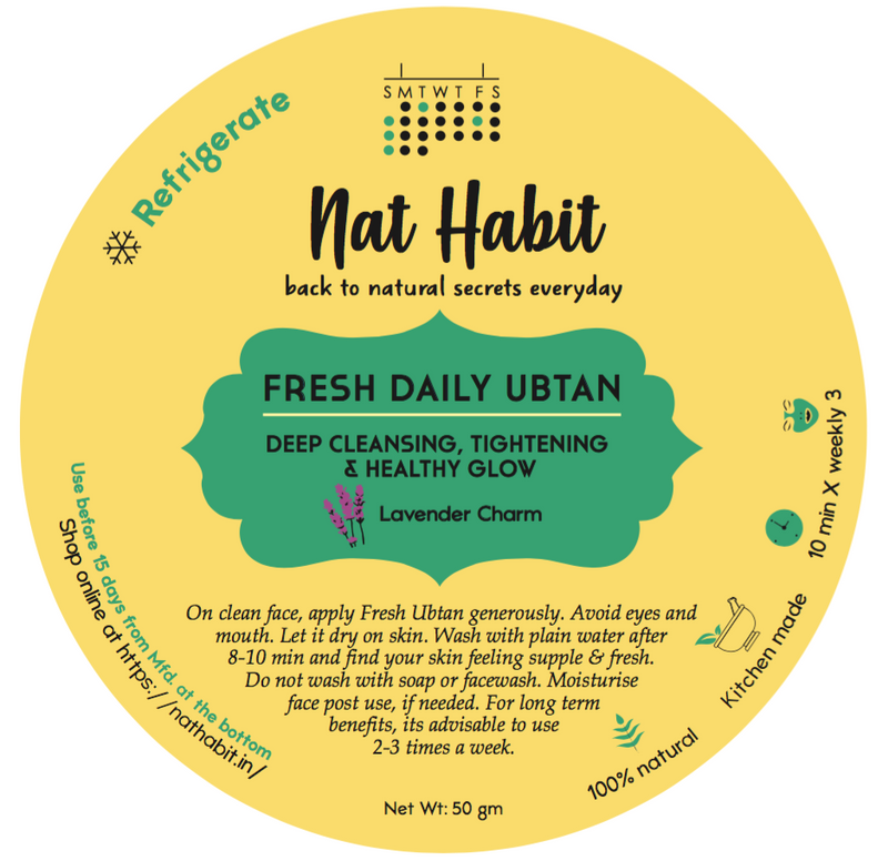 Lavender Charm Daily Ubtan <br><i>Deep Cleansing, Tightening & Instant Glow</i>