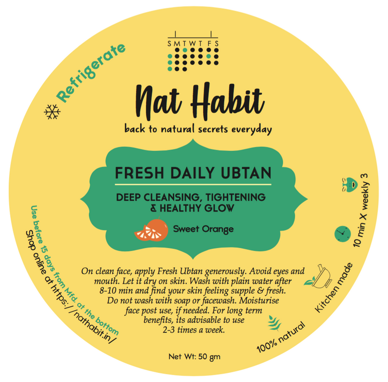 Sweet Orange Daily Ubtan <br><i>Deep Cleansing, Tightening & Instant Glow</i>