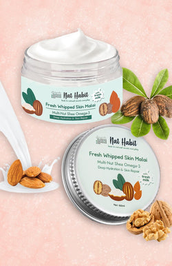 Multi-Nut Shea Omega-3 Skin Malai <br><i>for dry & sensitive skin | 48 HR moisture</i>