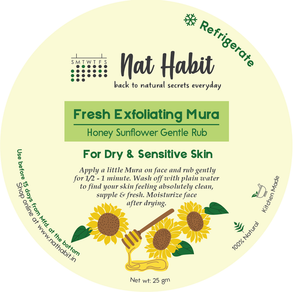 Honey Sunflower Exfoliating Mura <br><i>for Dry & Sensitive Skin</i>