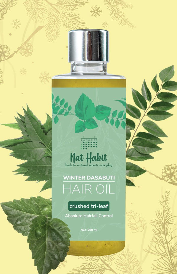 Crushed Tri-Leaf Winter Hair Oil <br><i>Absolute Hairfall Control</i>