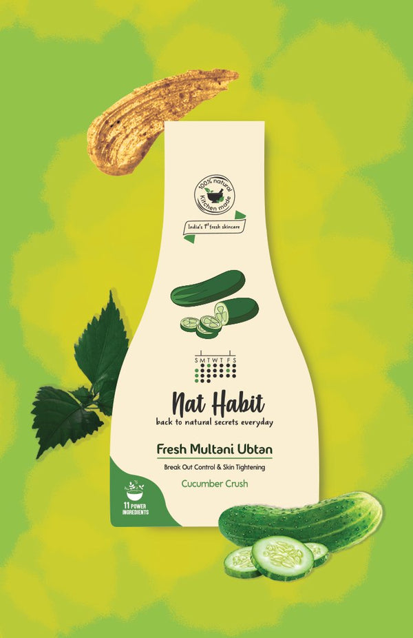 Cucumber Crush Multani Ubtan <br><i>for Breakout Control & Skin Tightening</i>