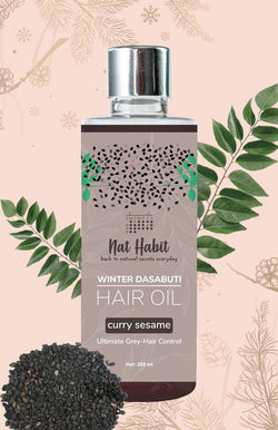 Curry Sesame Winter Hair Oil <br><i>Grey-Hair Control</i>