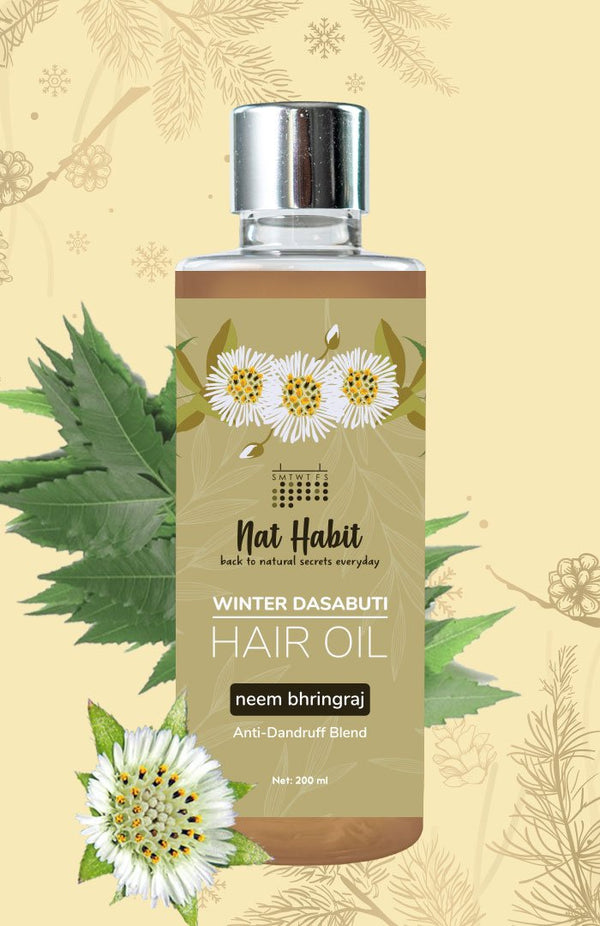 Neem Bhringraj Winter Hair Oil <br><i>Anti-Dandruff Blend</i>