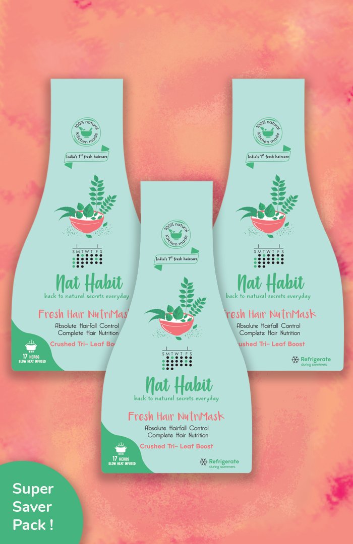 Crushed Tri-Leaf NutriMask <br><i>for Hairfall Control</i>